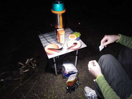 Dinner in a Bag: Camp Dinner at Sequim State Park