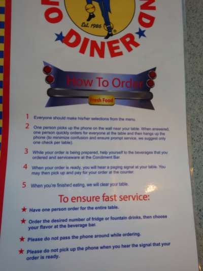 Literally a one man (woman) operation at this diner.
