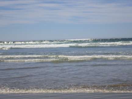 A picture of the surf from the surf