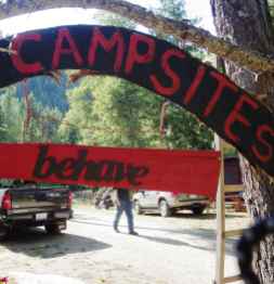 Campsite rules